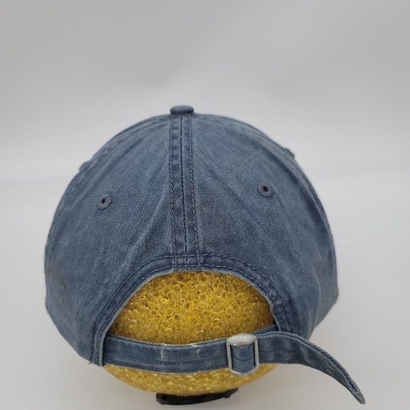 Unisex Blue Denim Jean America Embroidered Baseball Cap 100% Cotton - Picture 8 of 9